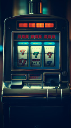 slot machine. concept of victory. Generative AIの素材