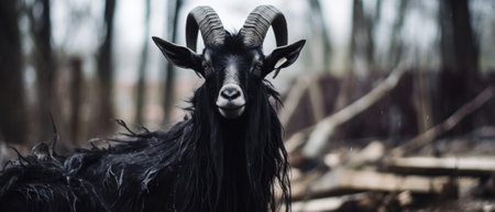 gothic goat. Generative AIの素材