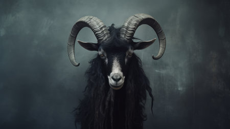 gothic goat. Generative AIの素材