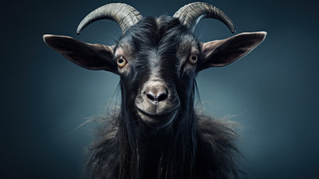 gothic goat. Generative AIの素材