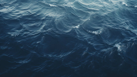 Dark ocean wave. Generative AIの素材