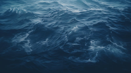 Dark ocean wave. Generative AIの素材