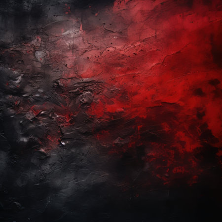 Dark black and red abstract texture background. Generative AIの素材