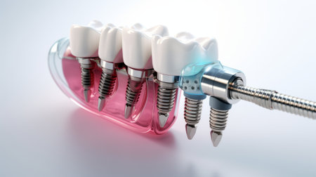 Technological Dental Implant. Generative AIの素材