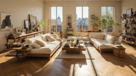 Room interior design. Generative AIの素材