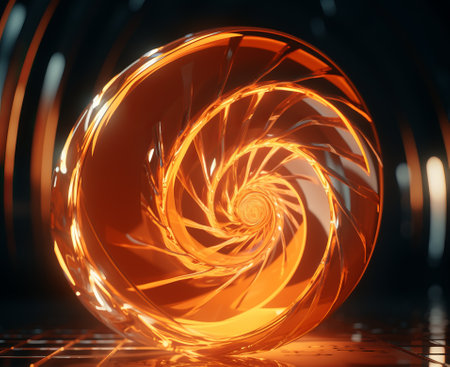 Orange background with attractive materialの素材