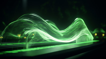 Green background with attractive materialの素材