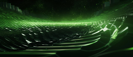 Green background with attractive materialの素材