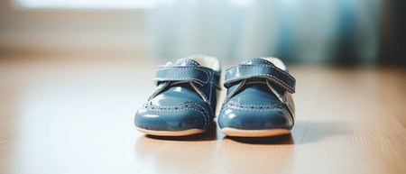 Close-up of wonderful children's shoesの素材