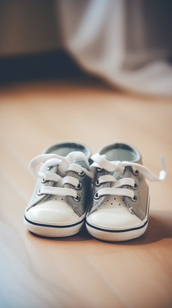 Close-up of wonderful children's shoesの素材