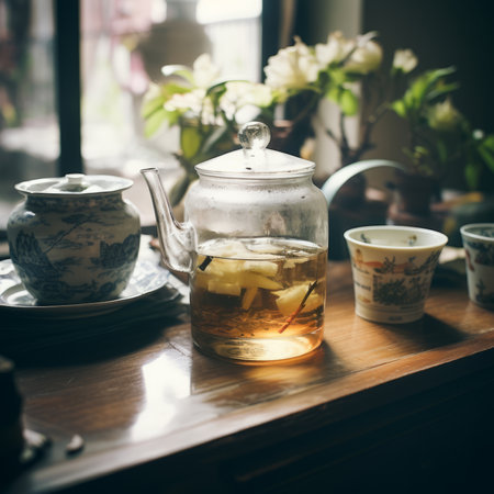 Traditional Chinese teaの素材