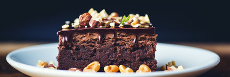 Beautiful nut-chocolate cakeの素材