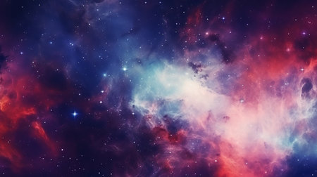 Galaxy background. Concept of space explorationの素材