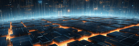 Futuristic technological backgroundの素材