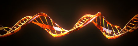 DNA double helix. Biological backgroundの素材
