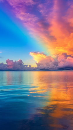 A rainbow in the cloudsの素材
