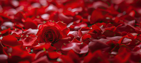 Background of red rosesの素材