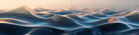 Beautiful dunes in the digital desertの素材