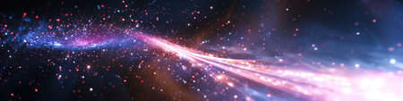 Galaxy with bright stars and spaceの素材