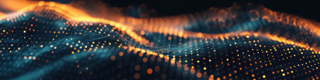 Quantum entanglement elegantly distorts the digital fabricの素材