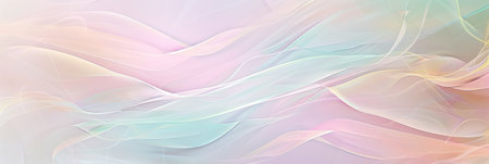 Soft pastel abstract waves design with fluid gradient texture. Background for technological processes, science, presentations, education, etcの素材