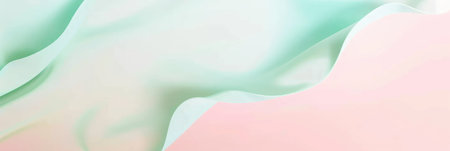 Soft pastel drapery with a wavelike texture and calming colors. Background for technological processes, science, presentations, etcの素材