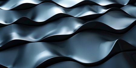The image is a close up of a wave with a dark blue color. The wave is very smooth and has a very calming effectの素材