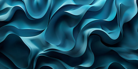 A blue and white abstract painting of a wave. The painting is full of texture and movement, giving it a sense of depth and dimension. The blue and white colors create a calming and serene moodの素材