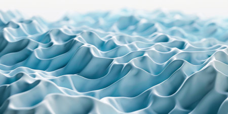 The image is a blue and white color photo of a wave. The wave is very large and has a lot of detail, making it look very realisticの素材