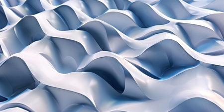 The image is a close up of a wave with a lot of detail. The wave is made up of many small, curved lines that create a sense of movement and energy. Scene is dynamic and excitingの素材