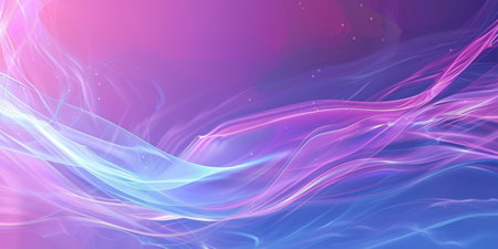 A purple and blue background with a wave of light blue and purple - stock background.の素材