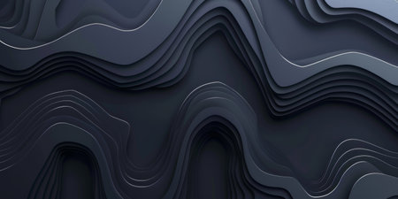 A black and white image of a wave with a lot of detail - stock background.の素材