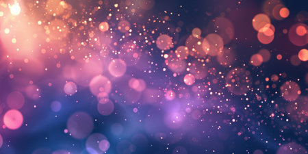 A colorful background with many small dots. The dots are of different sizes and colors. The background is purple and blueの素材