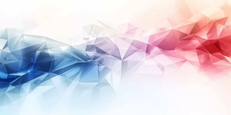 A colorful abstract background with blue, red and white - stock background.の素材