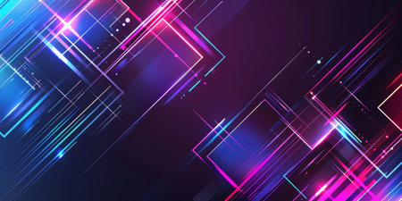 A colorful background with squares and lines - stock background.の素材