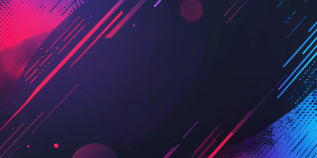 A colorful background with a black line that is purple, blue and red - stock background.の素材
