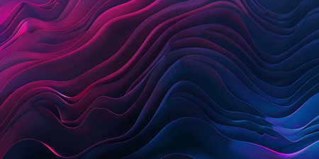 A purple and blue wave pattern with a lot of detail - stock background.の素材