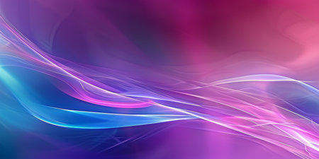 A purple and blue wave with a pinkish hue - stock background.の素材