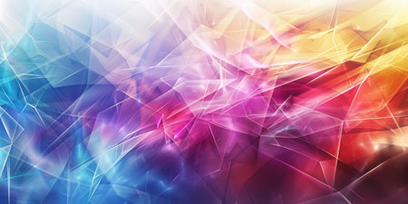 A colorful, abstract background with a blue, red, and yellow gradient - stock background.の素材