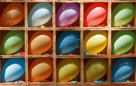 lots of colorful balloon, fun game for kidsの写真素材