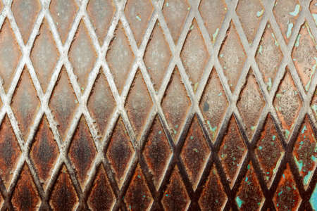 Steel rusty grunge dark list with rhombus shapes