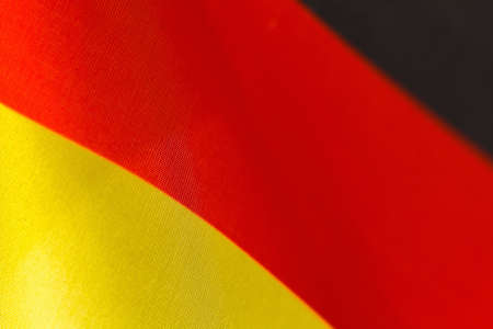 Germany flag background close-up. Star-striated american bannerの写真素材