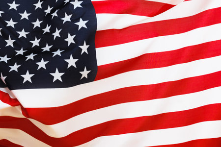 USA flag background. American symbol of independence, democracy and patriotism