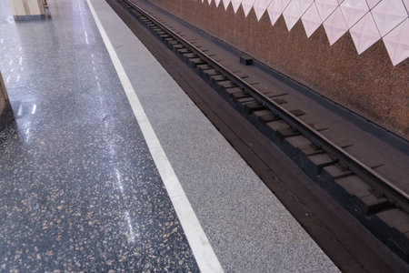 Speed subway tunnels, lights colors, subway station
