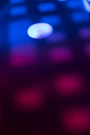 Closeup of laptop keyboard led component inside illumination, backlit keyboard, backlight pc key insideの写真素材