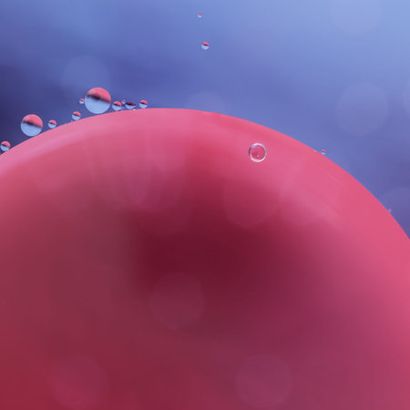 Water drops abstract multicolor vivid colors backgroundの写真素材