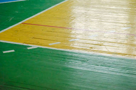 Playing old field for mini football in the hallの写真素材