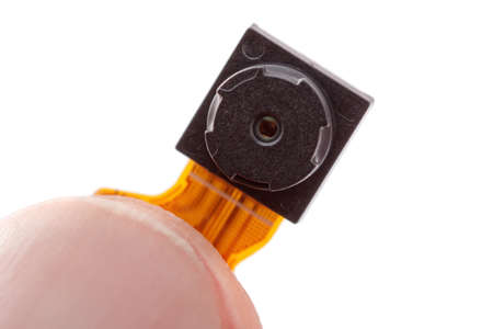 Digital camera lens part. Spy mini equipment of modern nano technologies.の写真素材