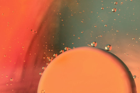 Water drops abstract multicolor vivid colors background