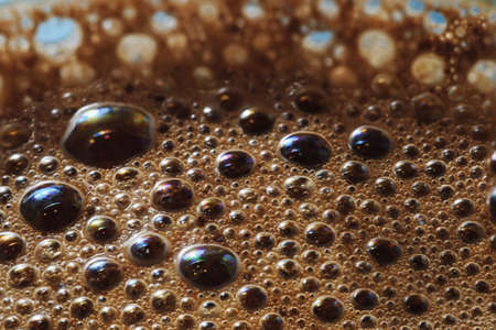 coffee foam macro structure background abstract close upの写真素材